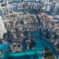 aerial view dubai city from top tower 85x85